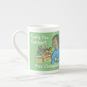 Caneca De Porcelana Obrigado a uma professora