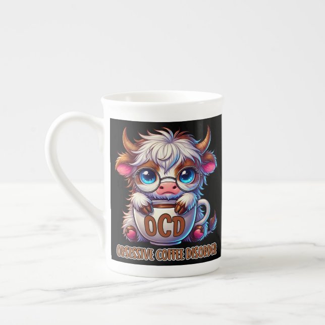 Caneca De Porcelana Obsessive Coffee Disorder  (Esquerda)