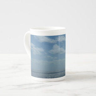 Caneca De Porcelana Oceano Azul do Mar de Caribe Sunny