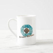 Octagon abstrato com Brown Square e Ci Oposta