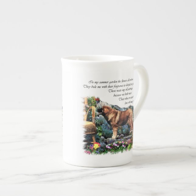 Caneca De Porcelana Ofertas de arte Leonberger (Frente Esquerda)