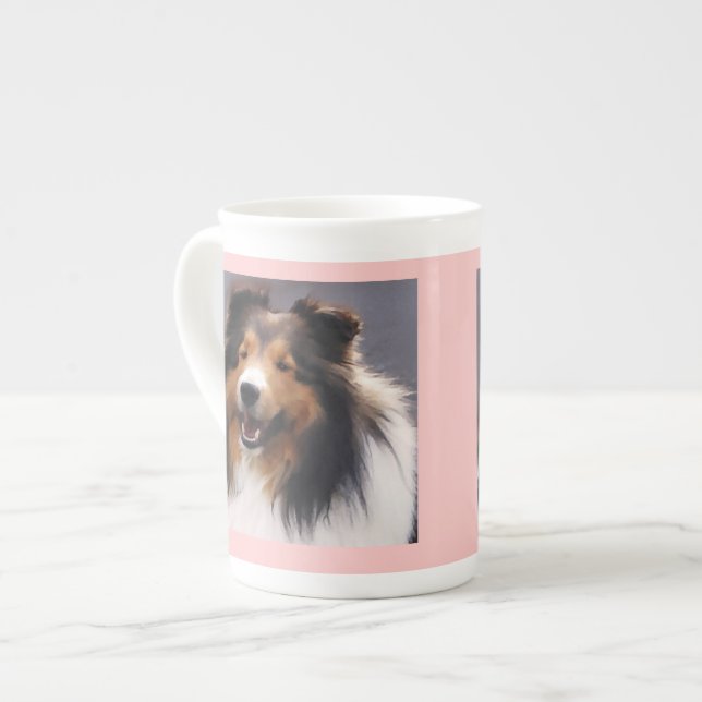 Caneca De Porcelana Ofertas de arte Shetland Sheepdog (Frente Esquerda)