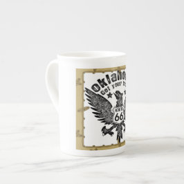 Caneca De Porcelana Oklahoma Get Your Kicks Route 66