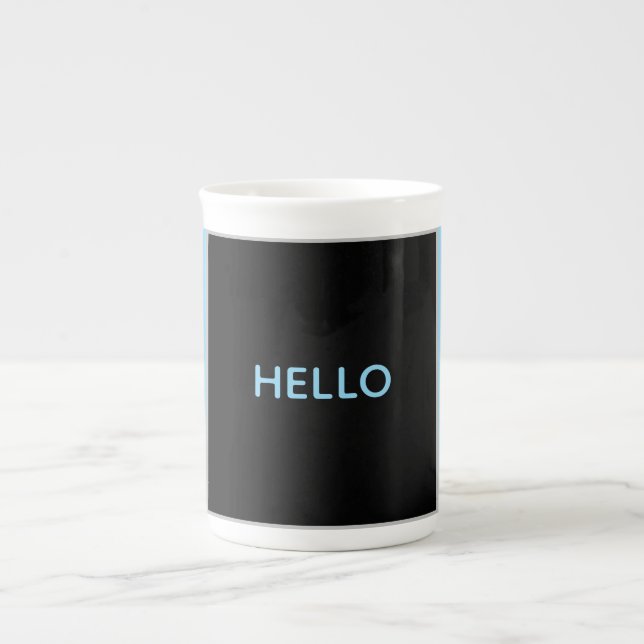Caneca De Porcelana Olá (Frente)