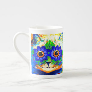 Caneca De Porcelana Olhos de Flor de Gato