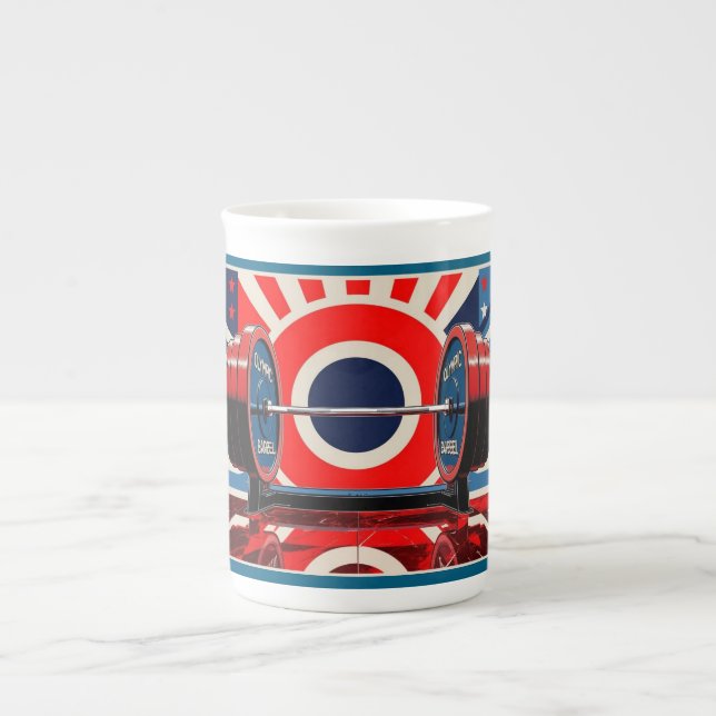 Caneca De Porcelana Olimpiadas de Arte Pop Patriótica (Frente)