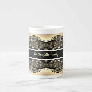 Caneca De Porcelana Ópera Estatal Fiaker Vintage Áustria Viena