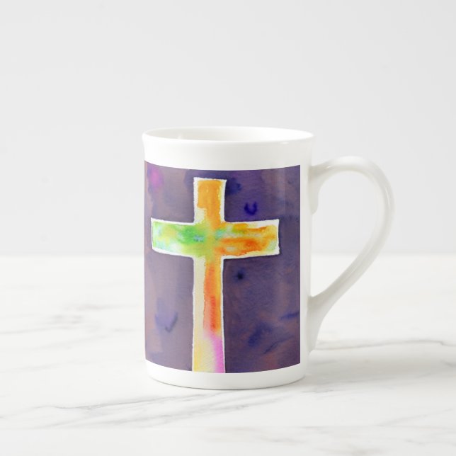 Caneca De Porcelana Orange Cross Bone China Mug (Direita)