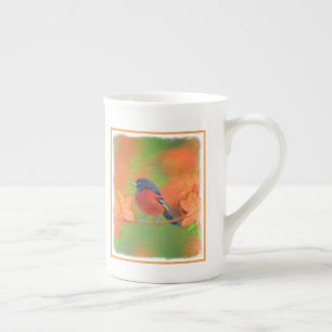 Caneca De Porcelana Orchard Oriole Songbird Pintura Original