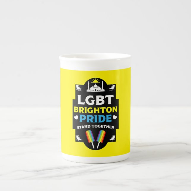 Caneca De Porcelana Orgulho Brighton e Hove (Frente)
