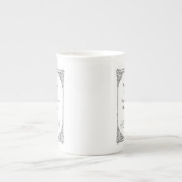 Caneca De Porcelana Orgulho de Jane Austen e linha citações do