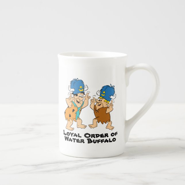Caneca De Porcelana Os Flintstones | Buffaroas de Água Fred e Barney (Direita)