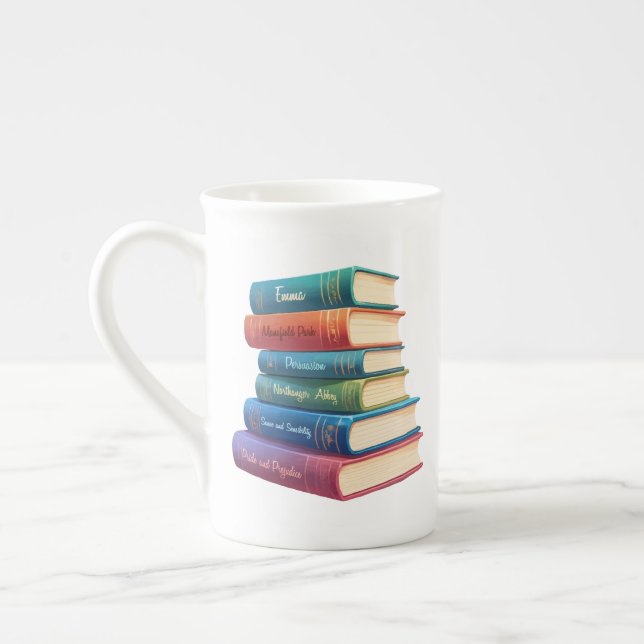 Caneca De Porcelana Os romances VIII de Jane Austen (Esquerda)