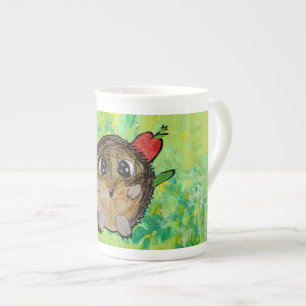 Caneca De Porcelana ouriço fofo