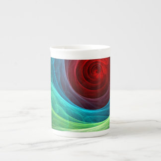 Caneca De Porcelana Padrão de cor de Abstrato de arte flexível de temp