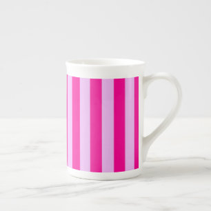 Caneca De Porcelana Padrão de distribuição rosa e magenta