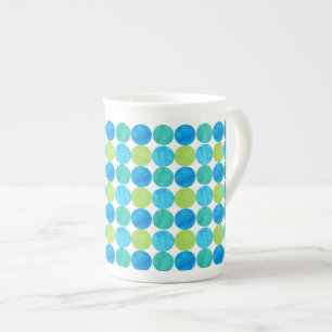 Caneca De Porcelana Padrão de grade da China Óssea Personalizada, Luas