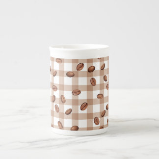 Caneca De Porcelana Padrão de Grão de Café