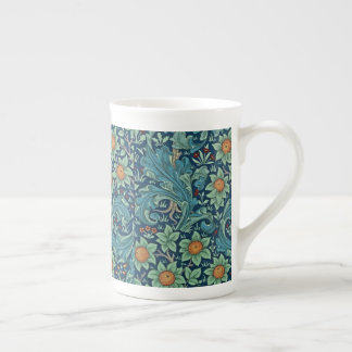 Caneca De Porcelana Padrão Floral William Morris Red Yellow Blue Gree