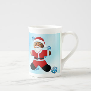 Caneca De Porcelana Papai noel Gingerbird Man