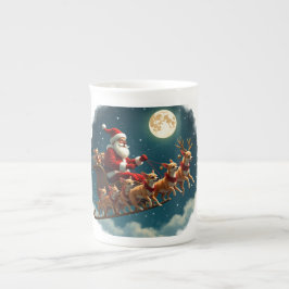 Caneca De Porcelana Papais noeis E Sua Altura Pulsada Pela Tripulação 