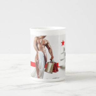 Caneca De Porcelana Papel espiral branco do SlipperyJoe's compras de N