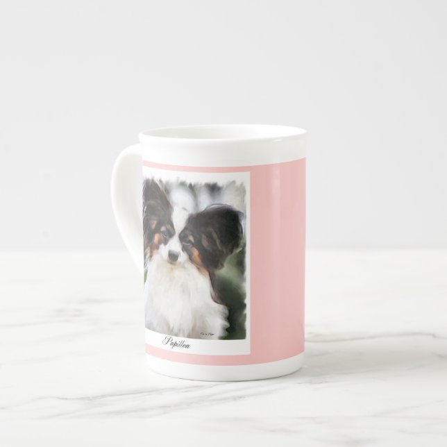 Caneca De Porcelana Papillon Art Gifts (Frente Esquerda)