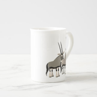 Caneca De Porcelana Par bonito de Cartoons Oryxes