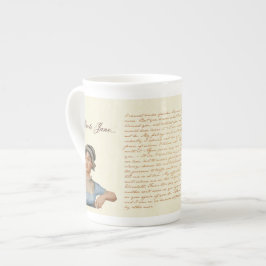 Caneca De Porcelana Para citar o copo de chá das cotações de Jane