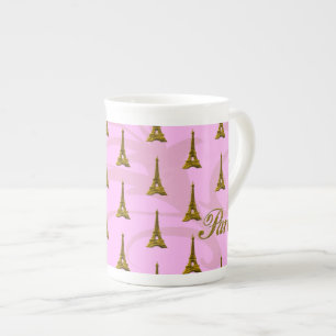Caneca De Porcelana Paris com torre Eiffel