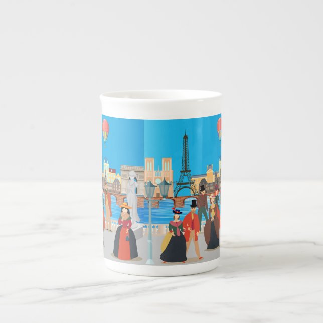 Caneca De Porcelana Paris vitoriana (Frente)