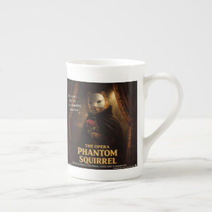 Caneca De Porcelana Paródia de Esquilo Fantasma da Ópera