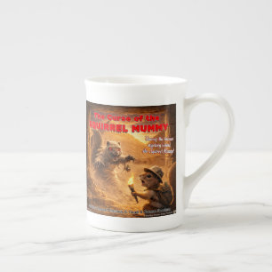 Caneca De Porcelana Paródia de Filme da Maldição da Múmia de Esquilo