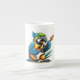 Caneca De Porcelana Parrot Rock Music