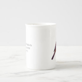 Caneca De Porcelana Pássaro do pisco de peito vermelho