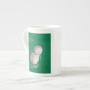 Caneca De Porcelana Pássaro do quivi de Nova Zelândia