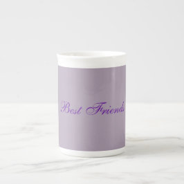 Caneca De Porcelana Pastel Mauve Melhores Amigos China Mug