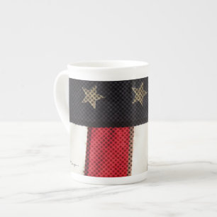 Caneca De Porcelana Patriotic American Flag Photo Art USA