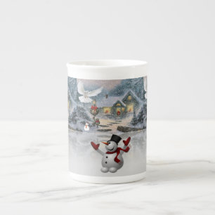 Caneca De Porcelana Pau de Natal