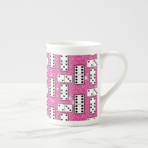 Caneca De Porcelana Peças de Dominó Jogo de Tabuleiro de Dominó Brilho