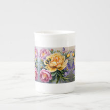 Peony e Bee Porcelain