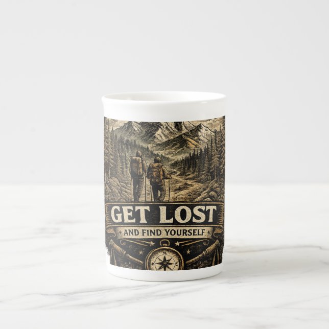 Caneca De Porcelana Perca-se E Encontre-se (Frente)
