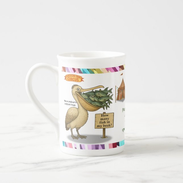 Caneca De Porcelana Personalise: Pierre pelican's brilliant beak (Esquerda)