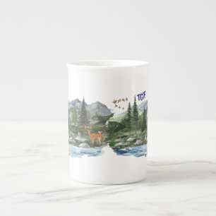 Caneca De Porcelana Personalizar a vida selvagem alta das montanhas