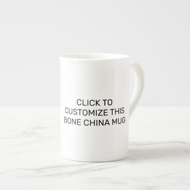 CANECA DE PORCELANA PERSONALIZAR ESTE MUG DE CHINA OSSOS (Frente Esquerda)