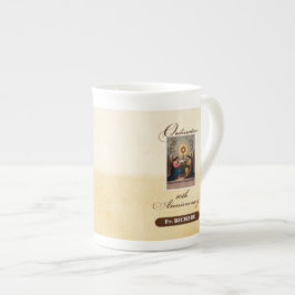 Caneca De Porcelana Personalize, 10º Aniversário de Ordenação Anjos