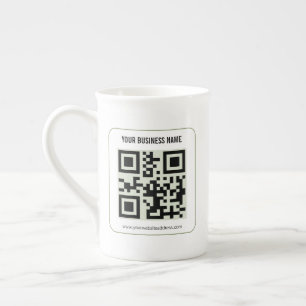 Caneca De Porcelana Personalize Seu Modelo de Nome de Negócio de Códig