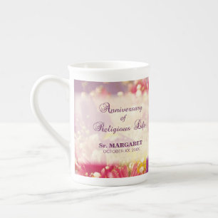 Caneca De Porcelana Personalize, vida religiosa do aniversário, freir