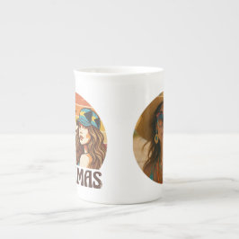 Caneca De Porcelana Personalized Photo Retro Bahamas Tropical Beach   