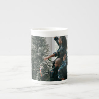 Caneca De Porcelana Personalized Two Sided Family Christmas Photo